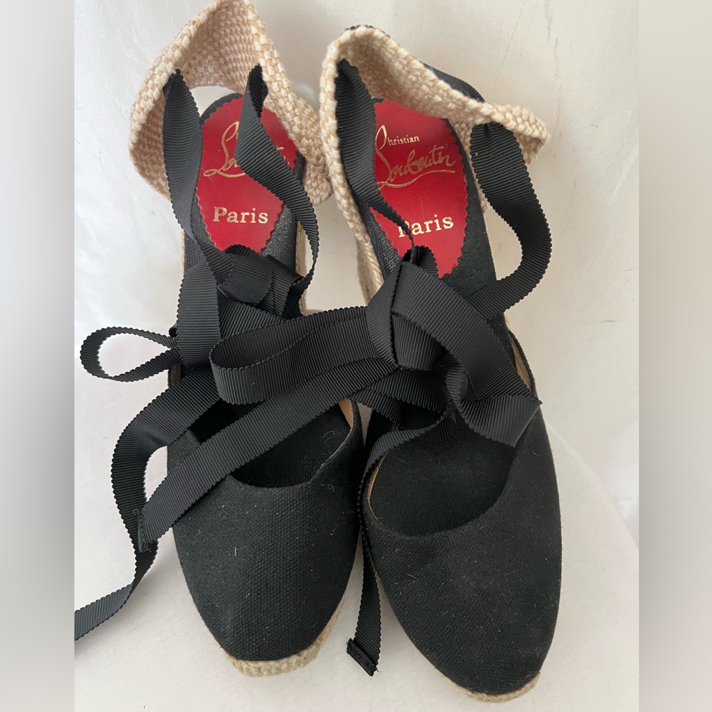 Christian Louboutin Lace Up Espadrilles 36